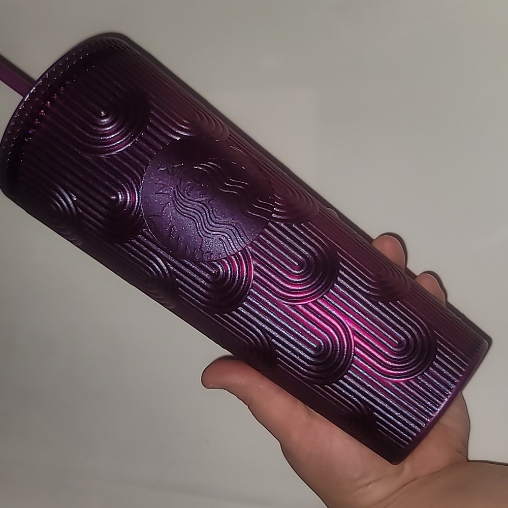 Starbucks Spring 2024 Purple Pearl Shell Mermaid Siren Scales Venti Tumbler 24oz